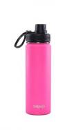 Drinco - Stainless Steel Water Bottle | Double Wall Vacuum Insulated | Perfect for Traveling with Spout Lid | Pink | Perfect for Camping & Traveling | BPA Free | 18/8 Grade
